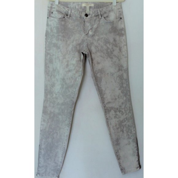 FOREVER 21 LOW RISE SKINNY JEANS GRAY ACID WASH SZ 30 NWT ANKLE ZIP - Picture 1 of 5